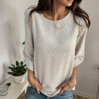 [Promoção: Compre 1 e Leve 2] Blusinha Eliza™ com Tecido Texturizado de Linho com Popelina / Toque Sofisticado e Leveza que Abraçam a Mulher Autêntica!