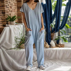 Macacão Caroline™ Design Oversized em Viscose Confort / Conforto e Elegância para Dias de Puro Relaxamento!