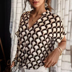 Camisa Margô™ em Viscose de Algodão com Amarração Frontal / Elegância Casual e Conforto para Todos os Momentos!