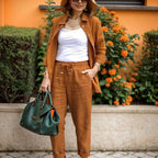 Conjunto Madeleine™ em Linho de Algodão Premium / Um Toque de Charme, Conforto e Sofisticação Para Você!