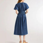 Vestido Montenegro™ em Algodão Texturizado com Modelagem Confortável / O Equilíbrio Perfeito entre Estilo e Liberdade de Movimento!