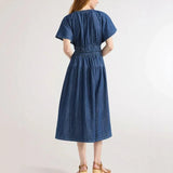 Vestido Montenegro™ em Algodão Texturizado com Modelagem Confortável / O Equilíbrio Perfeito entre Estilo e Liberdade de Movimento!