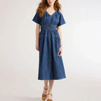 Vestido Montenegro™ em Algodão Texturizado com Modelagem Confortável / O Equilíbrio Perfeito entre Estilo e Liberdade de Movimento!
