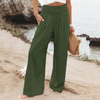 [COMPRE 1 E LEVE 2] Calça Madame Margot™ em Linho de Algodão com Cós Elástico e Caimento Sofisticado / A Elegância da Mulher que Sabe o que quer!