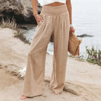 [COMPRE 1 E LEVE 2] Calça Madame Margot™ em Linho de Algodão com Cós Elástico e Caimento Sofisticado / A Elegância da Mulher que Sabe o que quer!