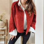 Casaco Sobretudo Claire™ com Toque Aveludado / Conforto e Elegância para os Dias Frios!