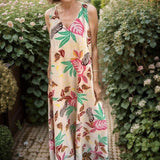 Vestido Flor do Cerrado™ em Viscose Extra Leve / Um Toque Brasileiro de Conforto e Liberdade!