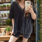 Conjunto Descolada™ com Visual Lavado e Silhueta Urbana / O Look que Vai da Academia ao Café com as Amigas!