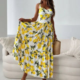 Vestido La Limone™ om Alças Confortáveis e Estilo Italiano / Frescor Mediterrâneo com Sensualidade e Leveza!