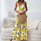 Vestido La Limone™ om Alças Confortáveis e Estilo Italiano / Frescor Mediterrâneo com Sensualidade e Leveza!