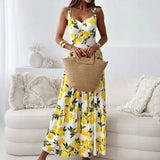Vestido La Limone™ om Alças Confortáveis e Estilo Italiano / Frescor Mediterrâneo com Sensualidade e Leveza!