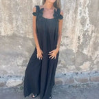 Vestido Floribella™ com Alças Artesanais em Algodão Leve / Porque Você Merece Leveza, Charme e Liberdade Todos os Dias!