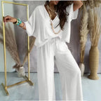 Conjunto Aveline™ em Viscose Acetinada com Toque Sedoso / Elegância Leve para a Mulher que Vive com Charme Natural!