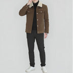 Jaqueta Timberline™ em Veludo Cotelê com Gola Shearling / Para Homens que Encaram o Frio com Estilo e Personalidade!