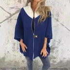 Casaco Georgia Flair™ com Gola Contrastante e Modelagem Ampla / A Sofisticação Urbana em sua Versão Mais Autêntica!