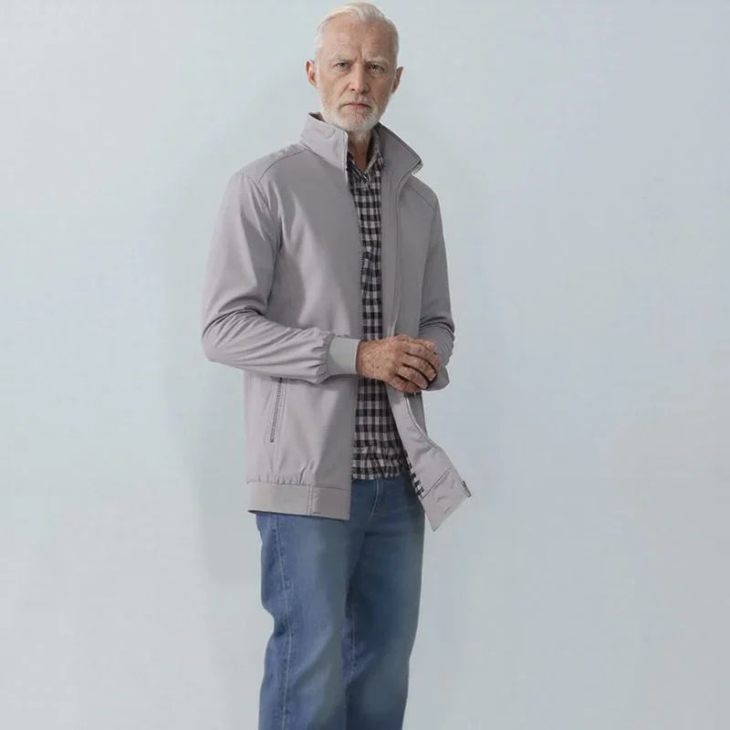 Jaqueta Lancaster™ com Forro Xadrez em Padrão Inglês / Sofisticação Casual para Homens de Bom Gosto!