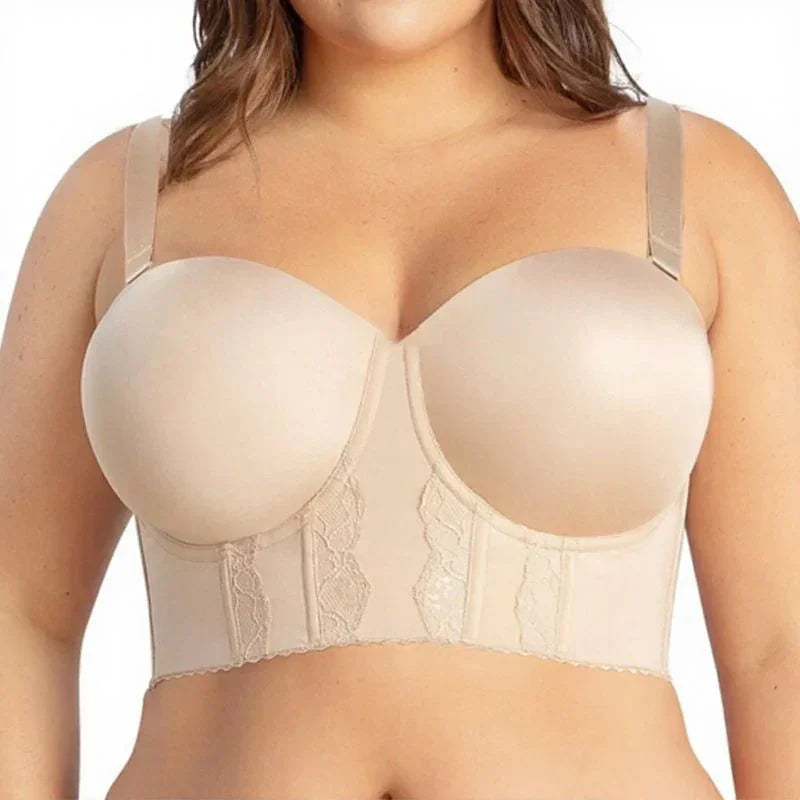 Sutiã Confort Plus™ com Efeito Silicone e Suporte Máximo / Chega de Lutar com Sutiãs que Não Acompanham o Peso dos Seus Seios!