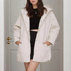 Casaco Mirella™ Estilo Parka com  Matelassê Aconchegante / Aconchego Feminino com Estilo Contemporâneo para Enfrentar o Inverno com Classe!