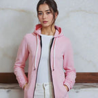 Casaco Longo Lunna™ em Moletom com Capuz Aconchegante/ Estilo Casual Chique para Todos os Momentos.