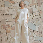 Conjunto Estrelato™ Em Mescla De Viscose e Algodão / Conforto Despojado com Toque Fashion e Estilo Atemporal!