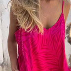 Vestido Zaya™ em Viscose Fria com Alças Delicadas Ajustáveis / Leveza absoluta com caimento confortável e elegante!