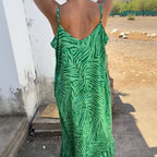 Vestido Zaya™ em Viscose Fria com Alças Delicadas Ajustáveis / Leveza absoluta com caimento confortável e elegante!