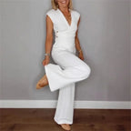 Conjunto Elisanne™ Alfaitaria Moderna com Corte Envolvente e Calça Pantalona / / Minimalismo Chic e Conforto Refinado!