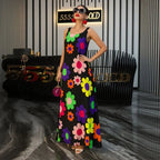 Vestido Flora™ com Estampa Floral Vibrante / Para Mulheres que Exalam Energia e Charme!