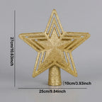 Projetor Natalino de Estrela para Topo de Árvore de Natal Modern Lar™ / O Toque Final Que Deixa Seu Natal Perfeito