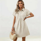 Vestido Nathaly™ Em Malha Texturizada Premium / Textura Geométrica Clássica e Feminilidade com Postura!