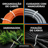 Kit de Enforca-Gato em Nylon Industrial Modern Lar™ – Pacote Econômico de Alta Fixação