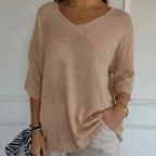 Blusa Carmim™ em Malha de Tricô Texturizada