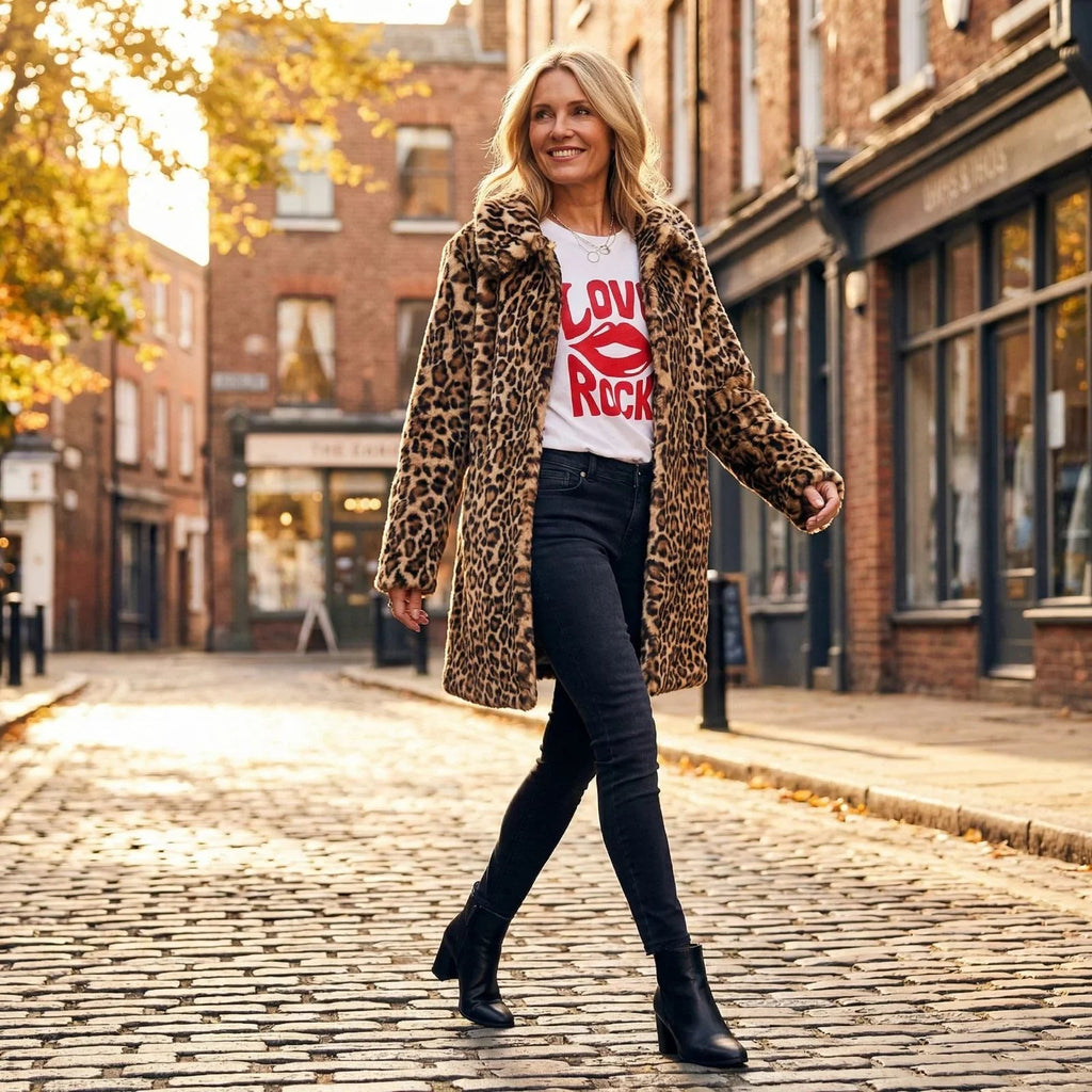 Casaco Leopard Luxe™ em Animal Print Impecável