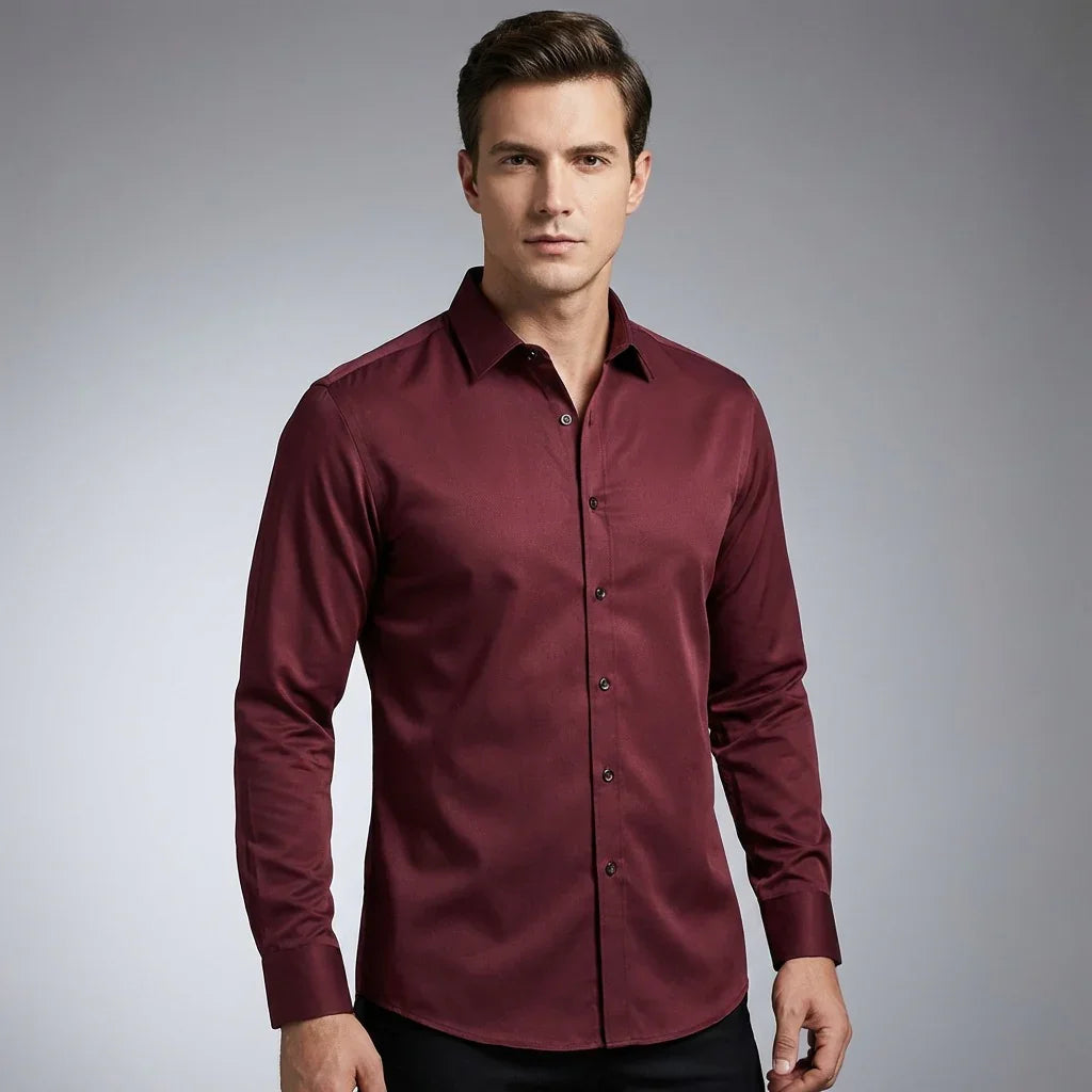 Camisa Aureo™ Em Poliamida Sedosa com Alta Elasticidade