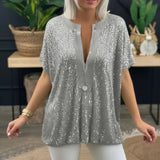 Blusa Dubai™ em Viscose Premium com Detalhes em Paetê