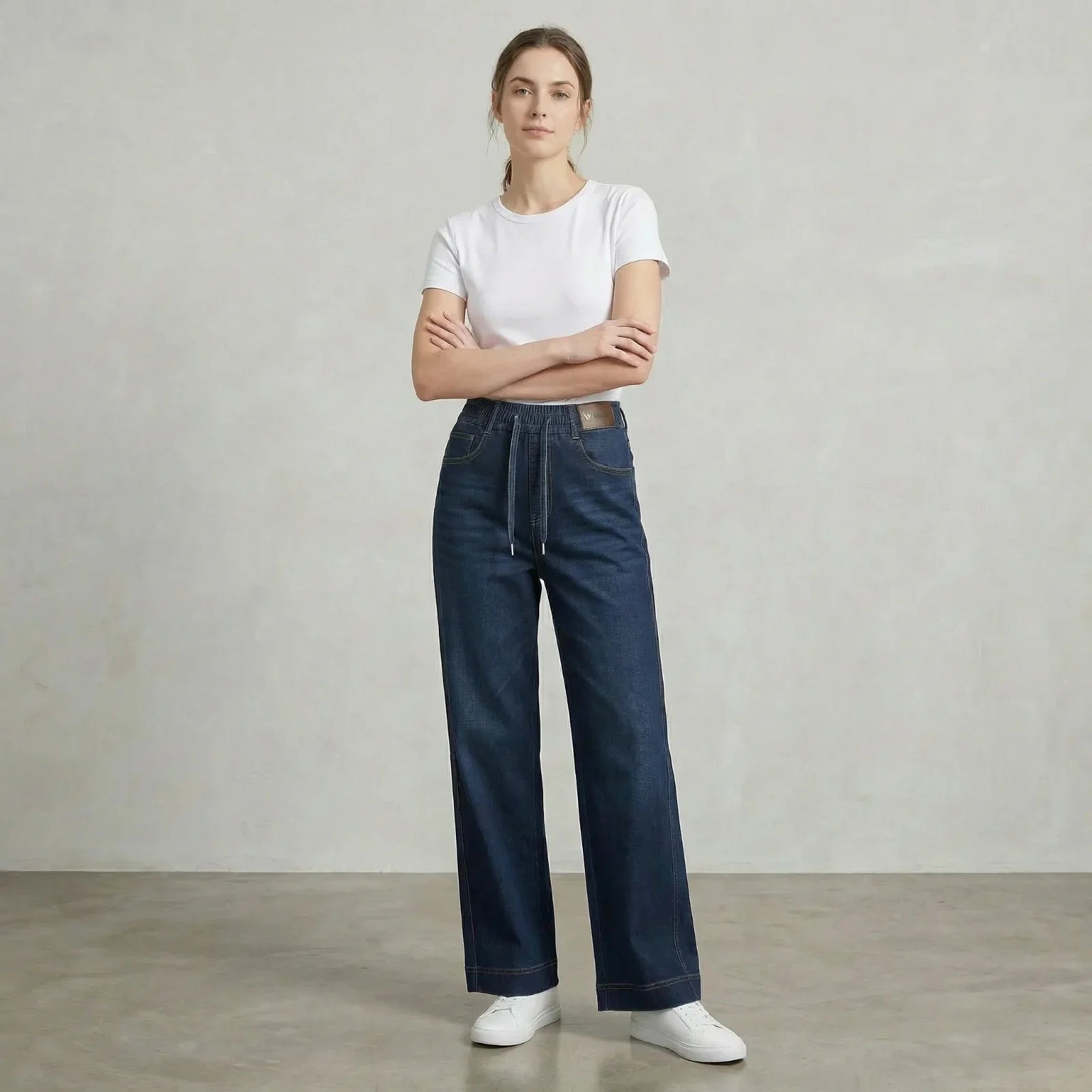 Calça Atlanta™ com Corte Reto e Cintura Ajustável