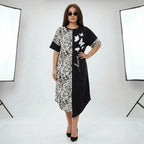 Vestido Lille™ em Viscose Leve com Estampa Animal Print