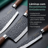 Kit de Facas com 6 Peças Profissionais Modern Lar™ / Cozinha Completa com Estilo, Conforto e Eficiência