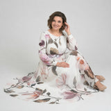 Vestido Manuela™ com Cintura Definida e Decote Canoa