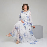 Vestido Manuela™ com Cintura Definida e Decote Canoa
