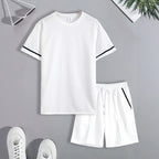 Conjunto Nexor™ com Detalhes Contrastantes e Estilo Casual Esportivo