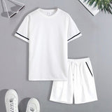 Conjunto Nexor™ com Detalhes Contrastantes e Estilo Casual Esportivo