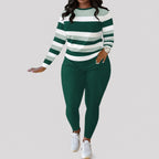 Conjunto Alice™ com Estampa Listrada e Caimento Modelador