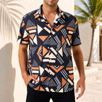 Camisa Graffiti™ com Estampa Geométrica Artística e Caimento Leve