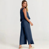 Conjunto BellaVista™ em Viscose Premium com Babados / Elegância e Conforto para Todos os Momentos!