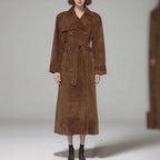 Casaco Giulia™ com Tecido Suede e Design Europeu / Envolva-se em Estilo, Conforto e Poder Feminino!