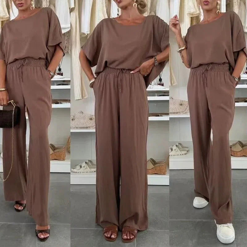 Conjunto Duna™ em Malha Modal Premium om Caimento Solto / Minimalismo Versátil para Todas as Ocasiões!
