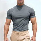 [COMPRE 1 LEVE 3] Camiseta St. Moritz™ com Gola Alta e Design Clean / Minimalismo Refinado para Homens de Presença!