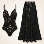 Conjunto de Praia Marina™ Maiô & Saia 2 em 1 / A Peça Viral Que Vai Marcar o Verão Brasileiro!