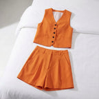 Conjunto Ipanema™ em Alfaiataria Casual de Algodão e Linho Misto / Leve, Chic e Atemporal!